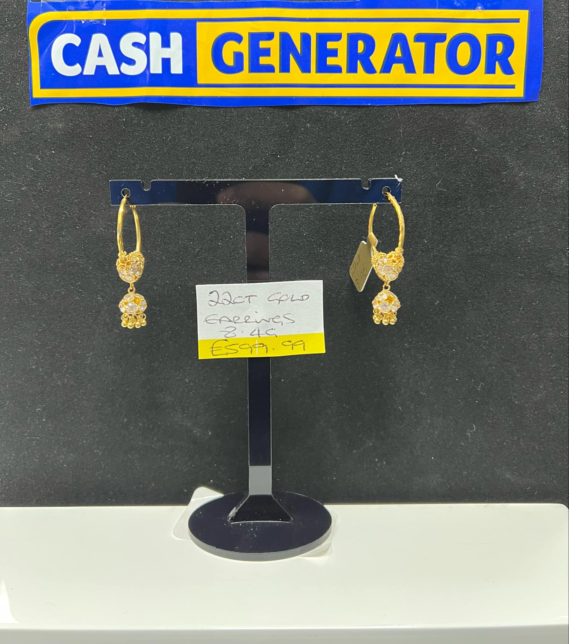 Drop Earrings for School Uniform -22ct Gold Earrings, 8.4g