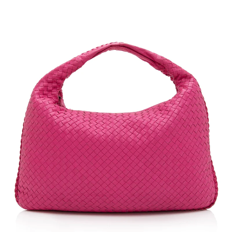 Handle bags with tie-dye patterns for fun -Bottega Veneta Intrecciato Nappa Medium Hobo