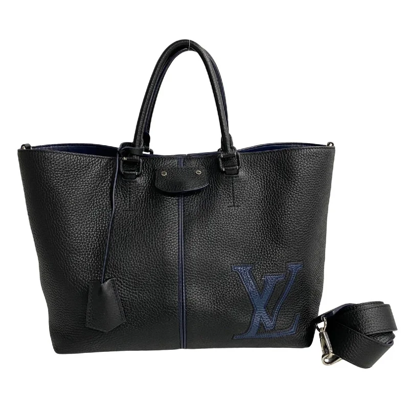 Handle bags with sturdy bases for stability -Louis Vuitton  Leather Shoulder Bag Tote Bag (Pre-Owned)