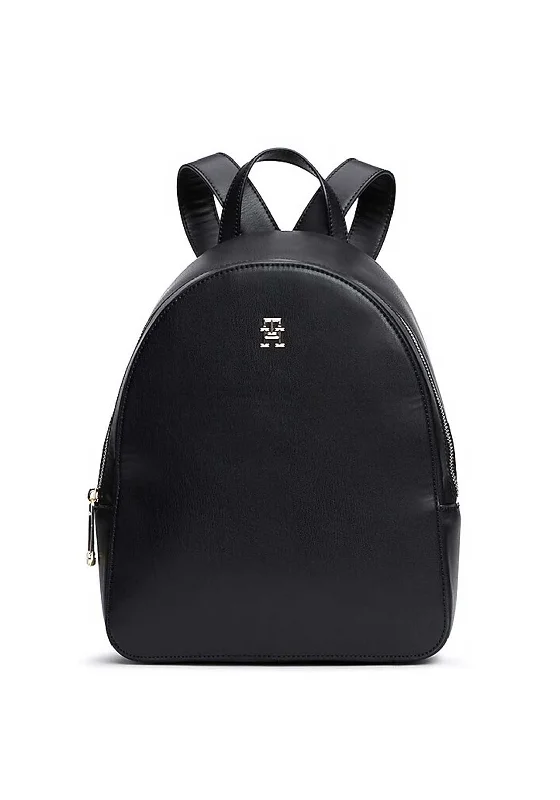 Convertible backpack for switching to shoulder bag -Tommy Hilfiger Mini Dome Backpack, Black