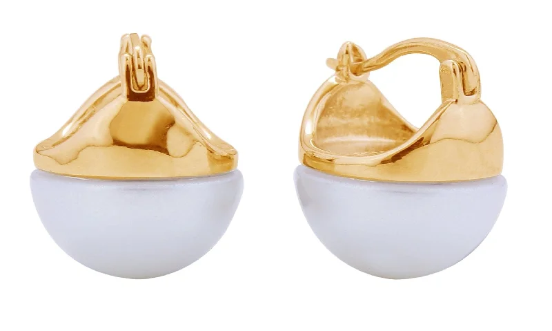 Drop Earrings with Enamel Coating -DJE310895 14K Luna Pearl Pincatch Earrings