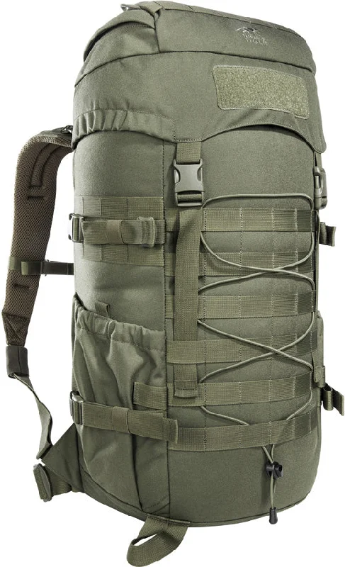 Lightweight hiking backpack for long mountain trails -Tasmanian Tiger MIL OPS Pack 30 OD Green 700D Cordura Backpack 7323331