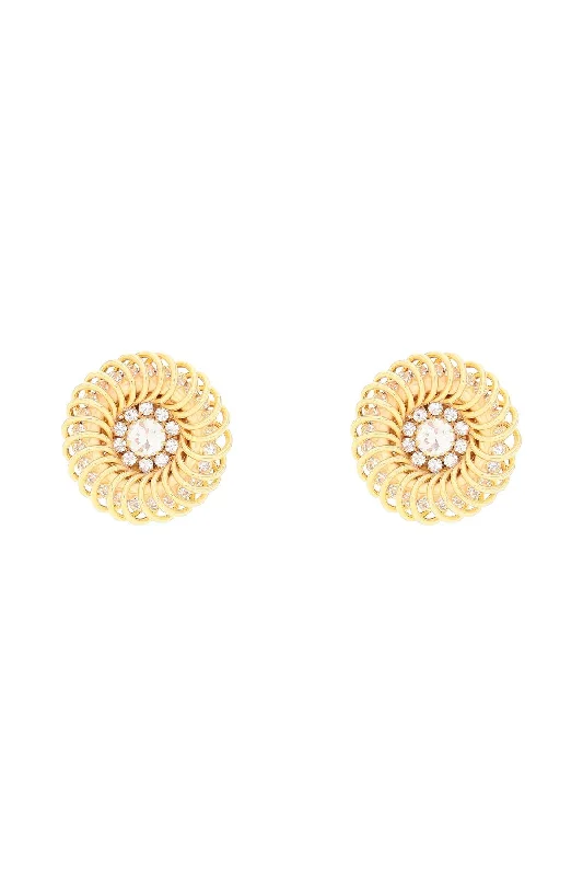 Drop Earrings with Keyhole Designs -Alessandra rich spiral earrings