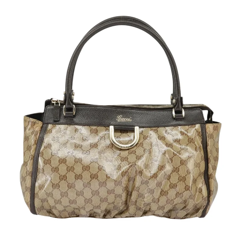 Handle bags with subtle embroidery for detail -Gucci Abbey  Canvas Shoulder Bag (Pre-Owned)