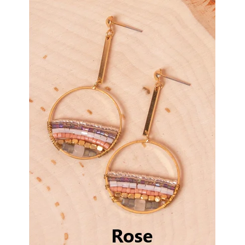 Leverback Drop Earrings for Comfort -Simply Noelle Around the World Earrings