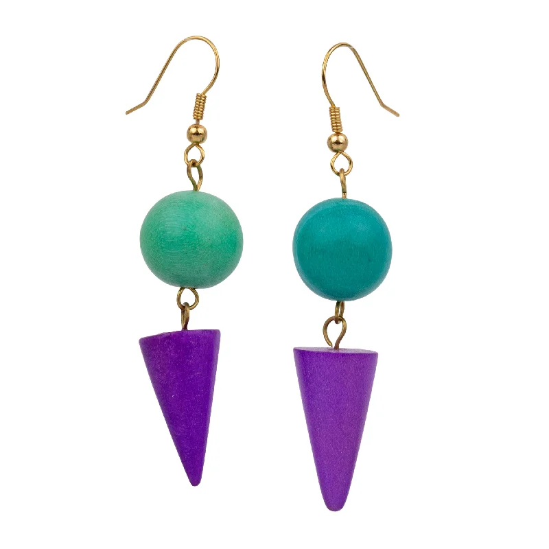 Drop Earrings for Prom Night -Geometry Vintage Earrings