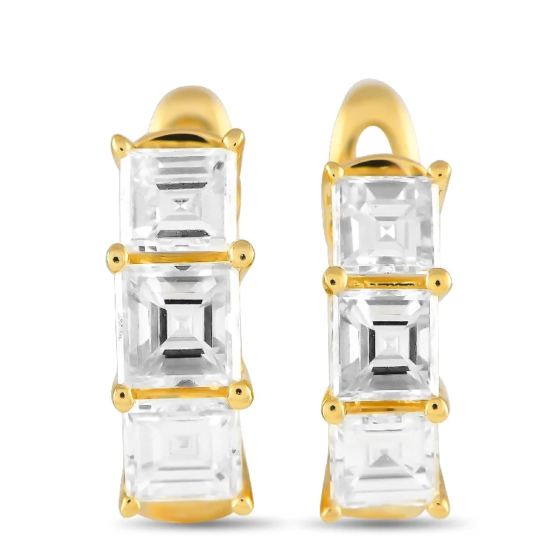 Drop Earrings for Fitness Activities -Yellow Gold 1.15ct Diamond Earrings AER-19392-1