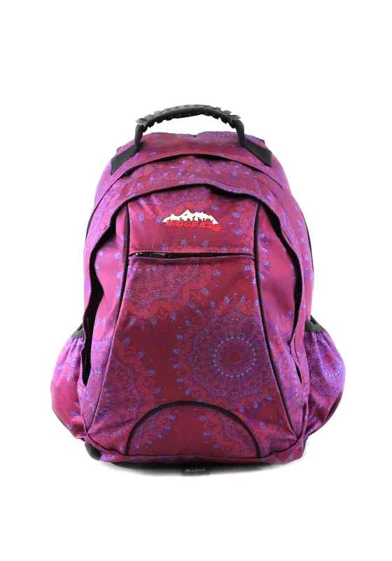 Laptop sleeve backpack for college student convenience -Ridge 53 Mandala Backpack, Purple