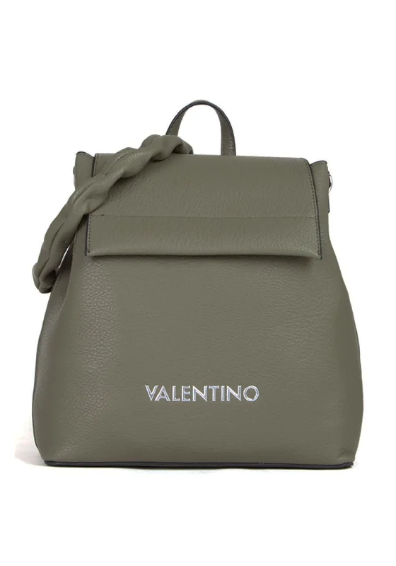 Professional nylon backpack for sleek office style -Valentino Thalamire Flapover Backpack, Khaki Green