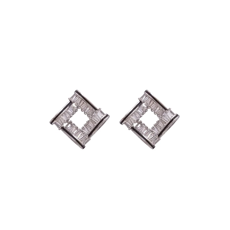 Silver Drop Earrings for Men -Earrings- J0600216