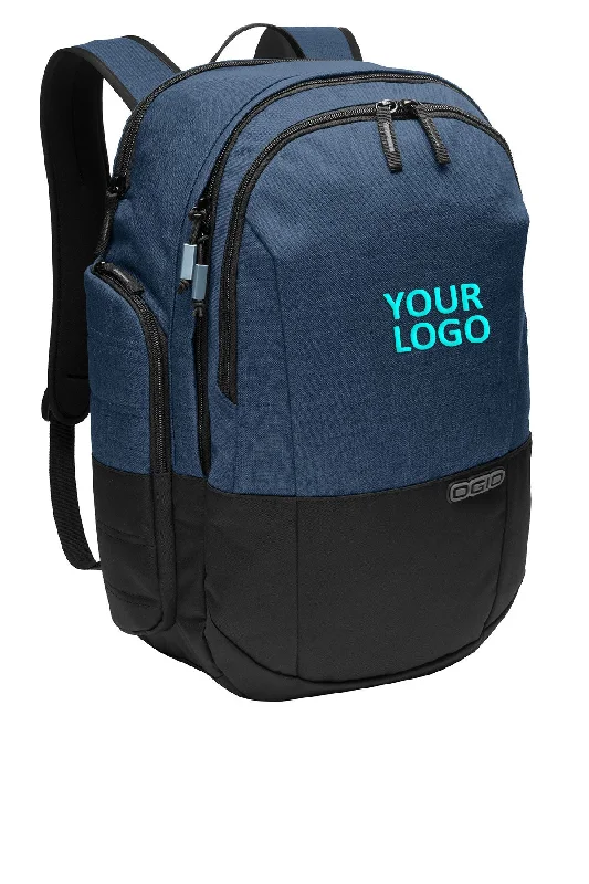 Breathable padded backpack for sweaty summer treks -OGIO Rockwell Customzied Backpacks, Navy