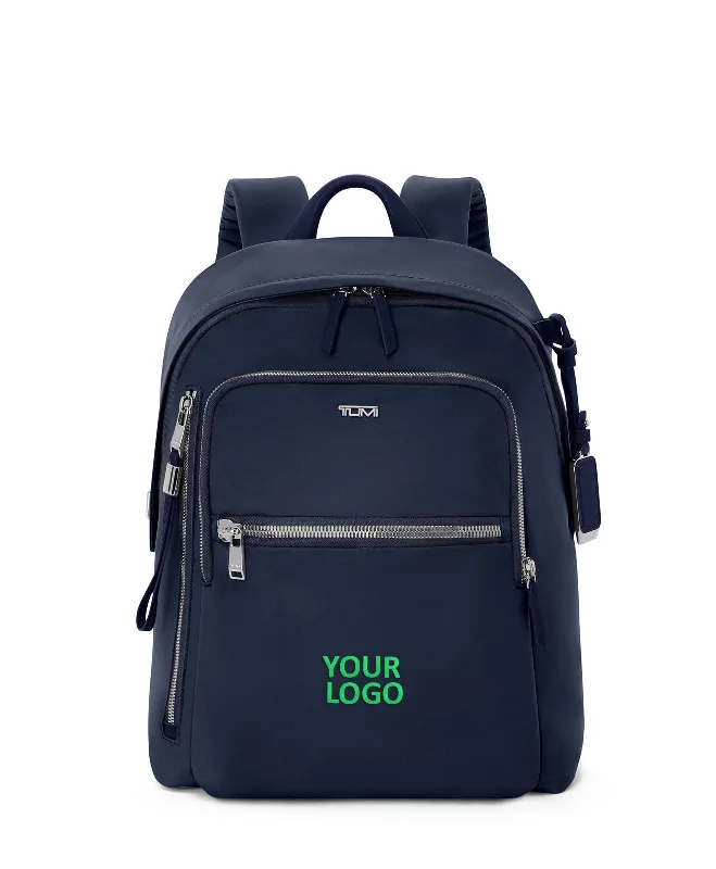 Minimalist black backpack for sleek professional use -Tumi Halsey Custom Backpacks, Indigo