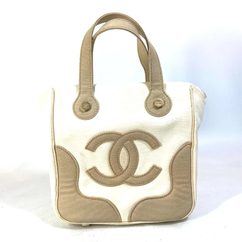 Handle bags with sleek silhouettes for fashion -Chanel  Cloth Tote Bag (Pre-Owned)