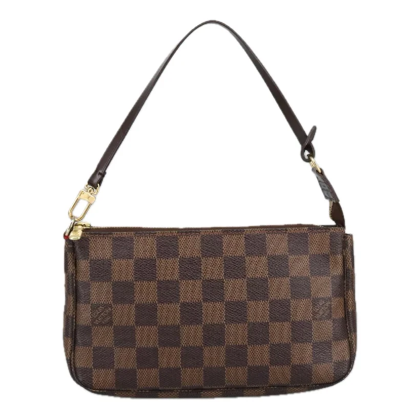 Handle bags with fun slogans for personality -Louis Vuitton Pochette Accessoire  Canvas Clutch Bag (Pre-Owned)