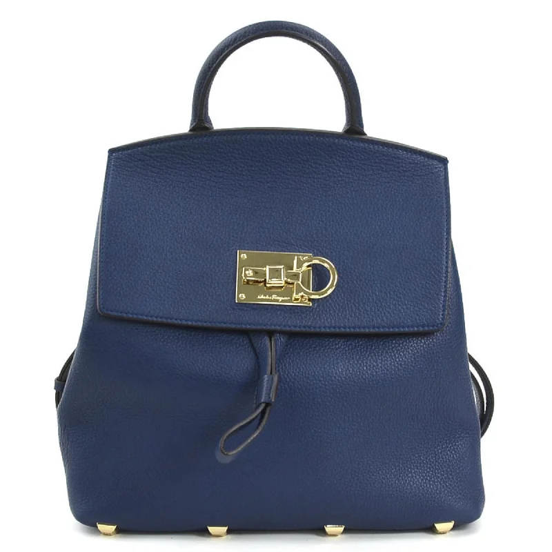 Handle bags with colorful handles for flair -Salvatore Ferragamo  Leather Backpack (Pre-Owned)