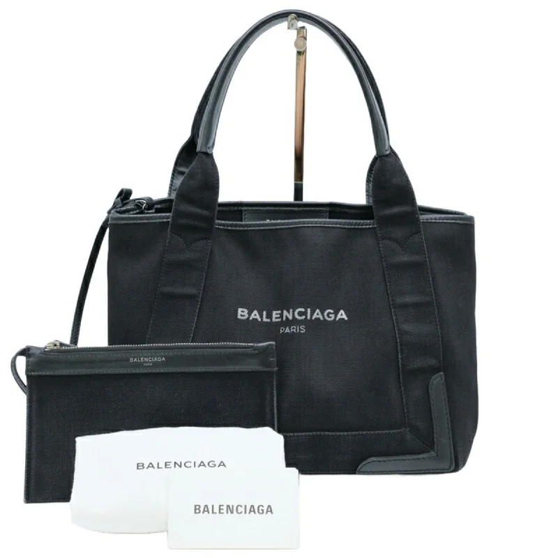 Handle bags with quilted leather for luxury -Balenciaga  blue Leather Handbag Tote Bag (Pre-Owned)