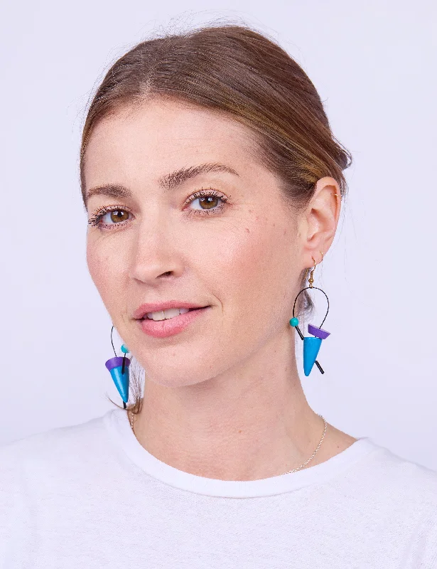 Geometric Drop Earrings for Trend -Meteor Vintage Earrings