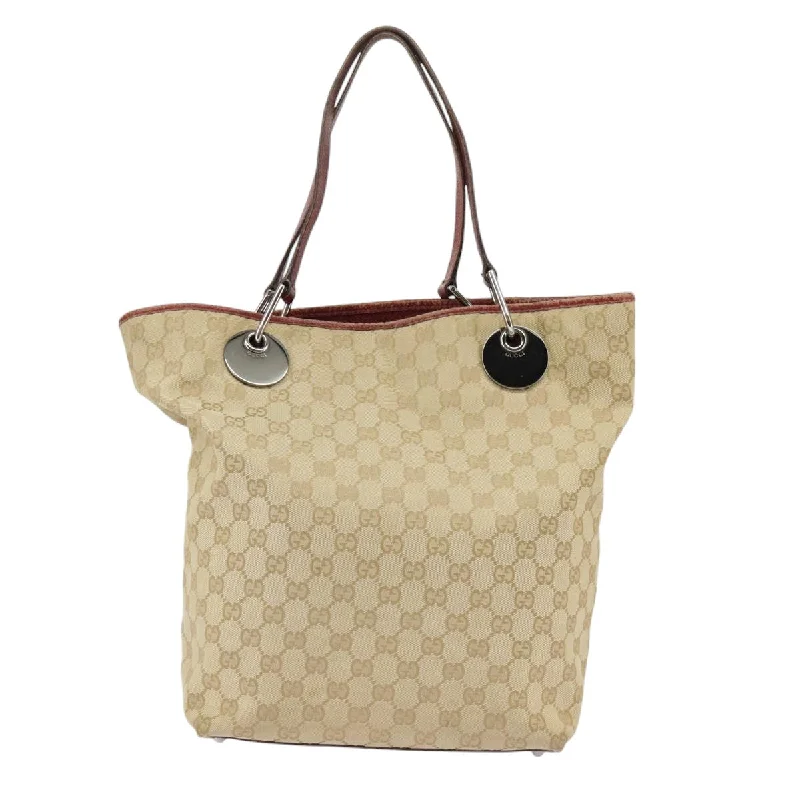 Handle bags with quilted leather for luxury -Gucci  Canvas Tote Bag (Pre-Owned)