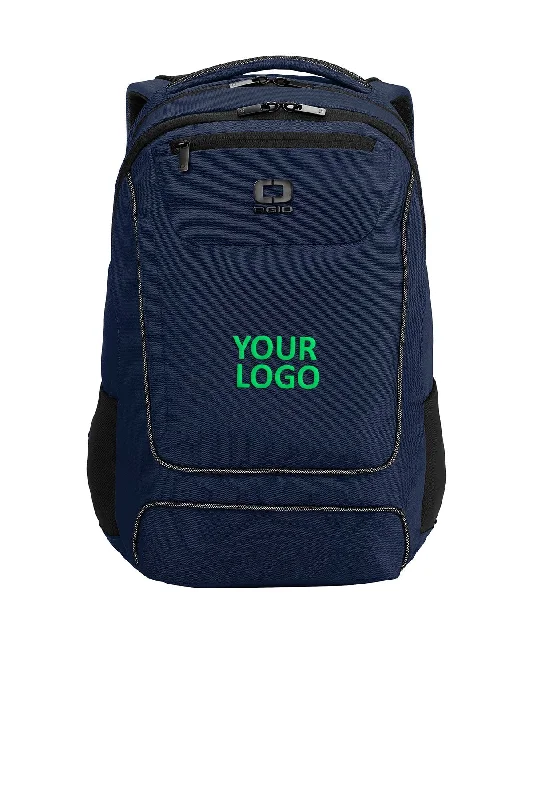 Minimalist black backpack for sleek professional use -OGIO Range Customzied Backpacks, River Blue Navy