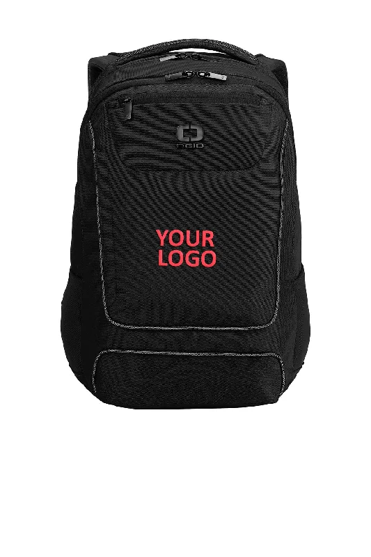 Durable travel backpack with multiple storage compartments -OGIO Range Customzied Backpacks, Black