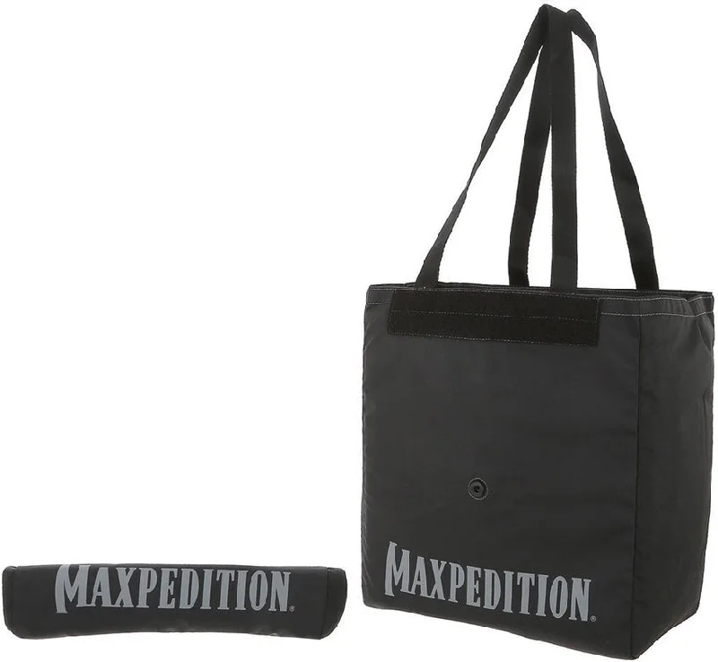 Professional backpack for corporate office essentials -Maxpedition Roll Up Black 22 Liter Tote Carry Bag TTEMXBLK