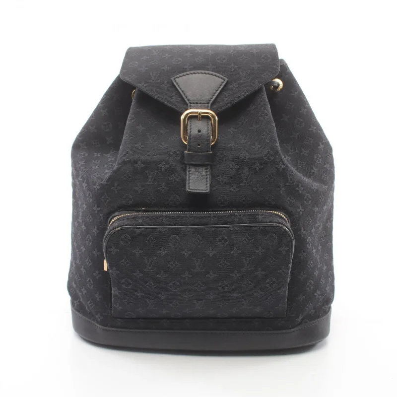 Handle bags with structured shapes for class -Louis Vuitton  Canvas Leather Backpack (Pre-Owned)