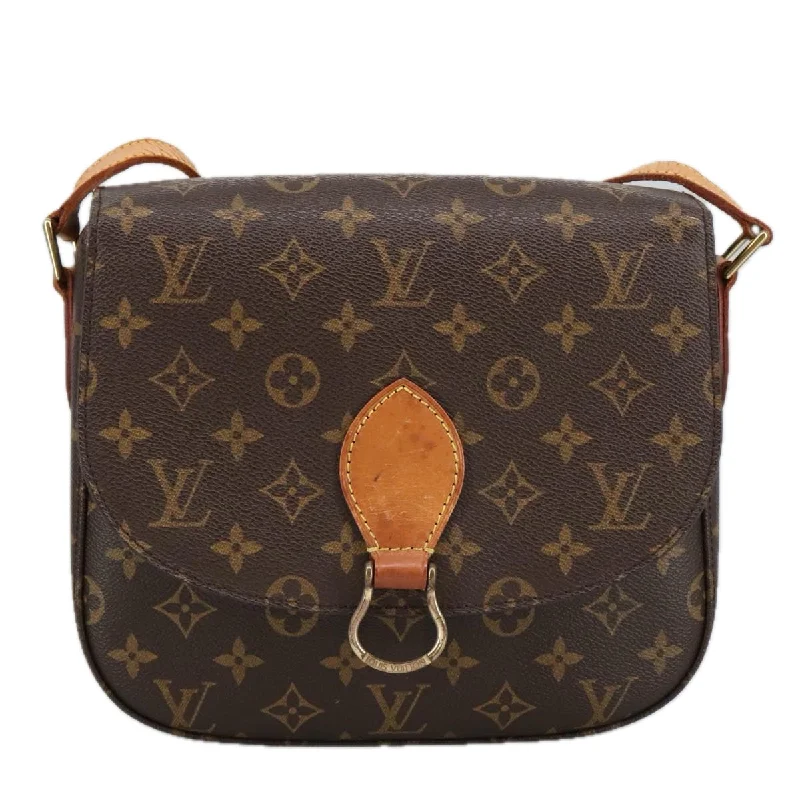 Large handle bags with spacious interior compartments -Louis Vuitton Saint Cloud  Canvas Shoulder Bag (Pre-Owned)