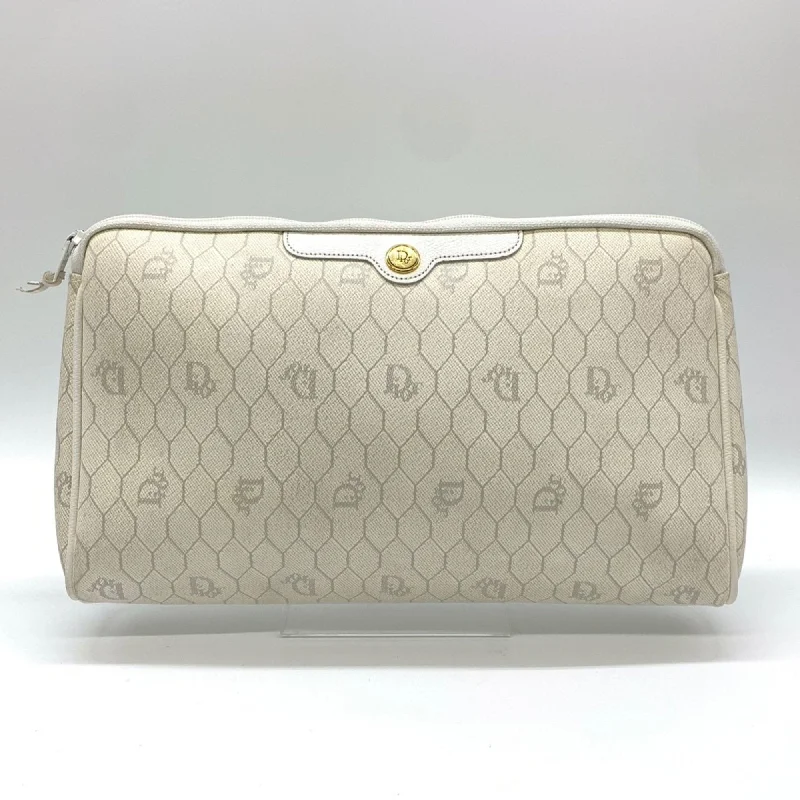 Handle bags with bold checks for trend -Christian Dior  Pvc Clutch Bag Pouch (Pre-Owned)