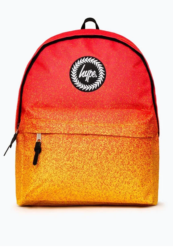 Foldable hiking backpack for ultralight trail use -Hype Speckle Fade Backpack, Orange