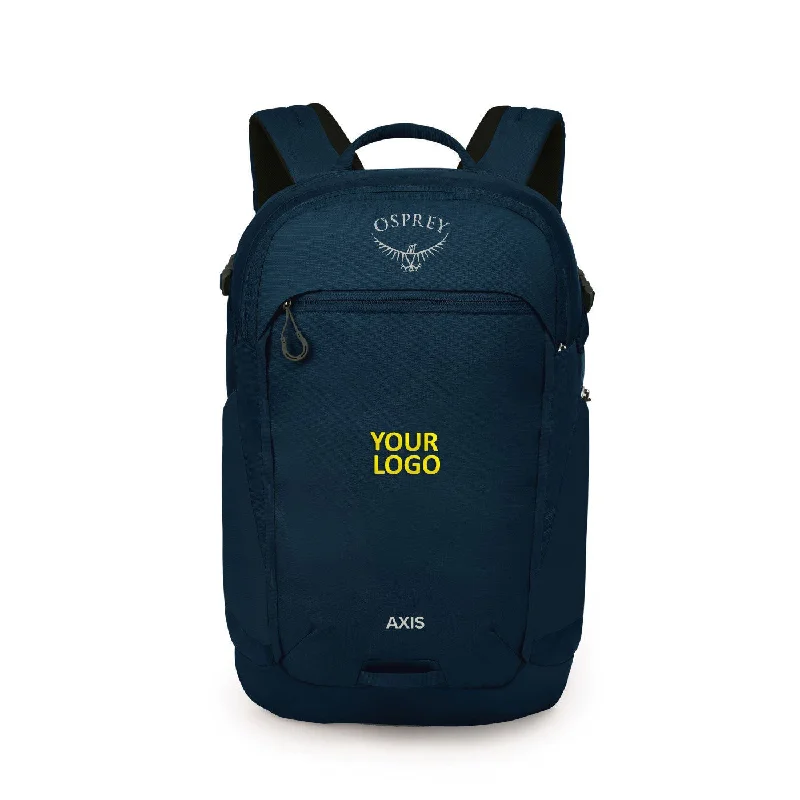 Urban travel backpack with smart organizer pockets -Osprey Axis Custom Packs, Night Shift Blue