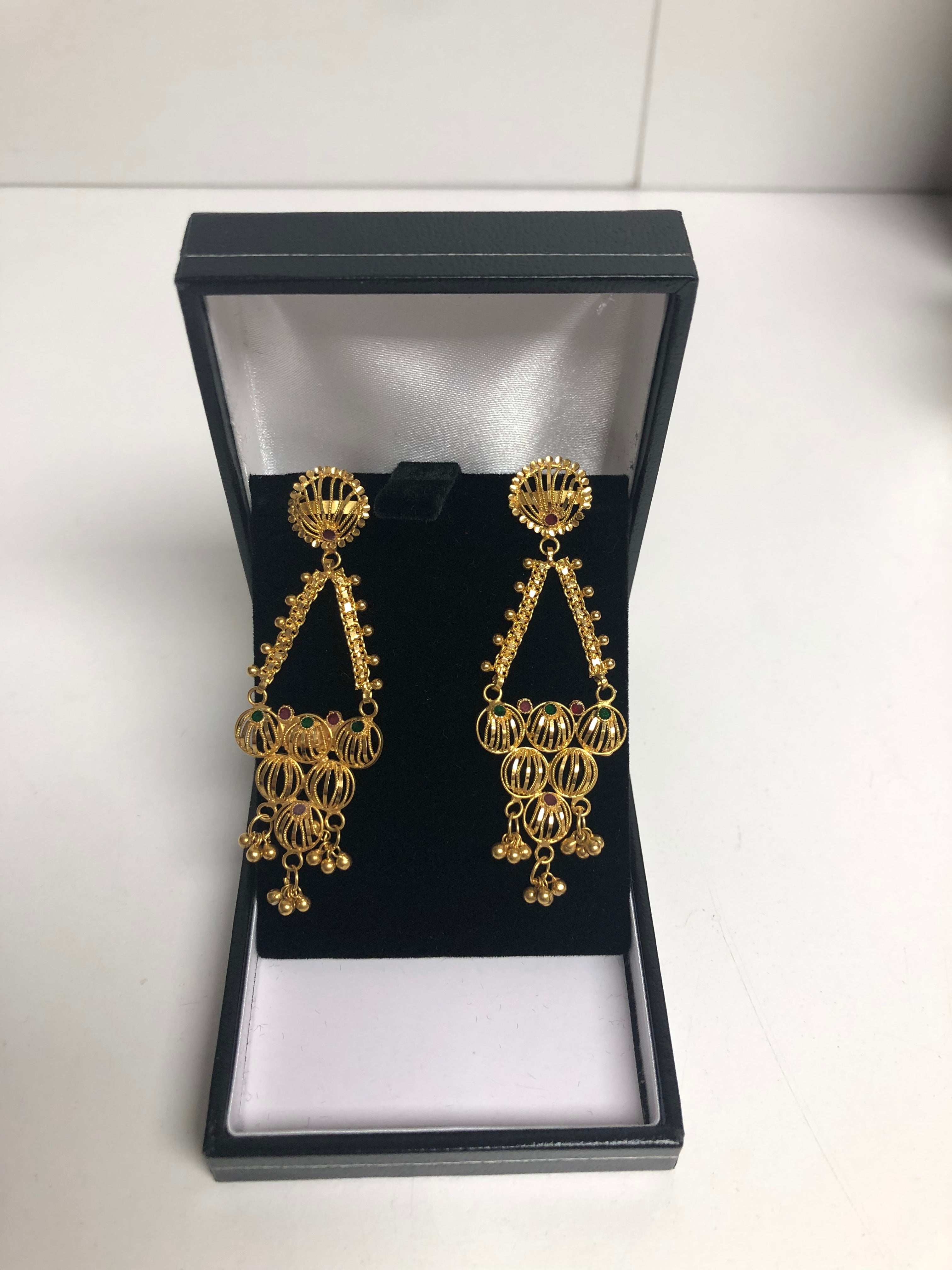 Drop Earrings for Festival Style -22ct Gold Earrings