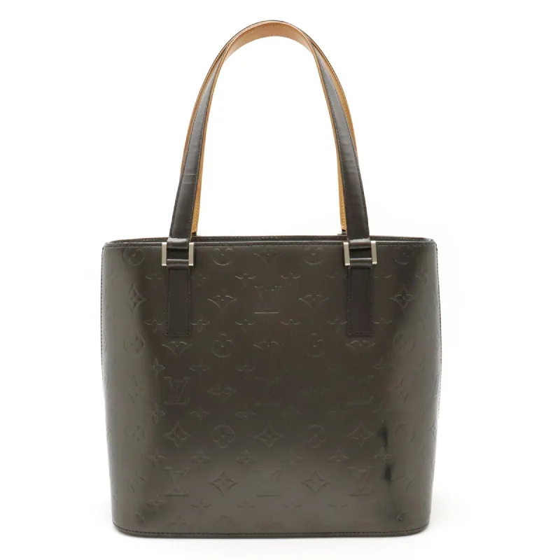 Large handle bags with spacious interior compartments -Louis Vuitton  Monogram Noir Monogram Mat Shoulder Bag Tote Bag (Pre-Owned)