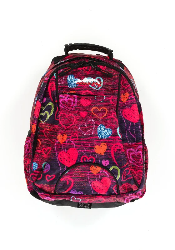 Fashionable leather backpack for weekend getaway chic -Ridge 53 Loreto Backpack, Purple Red