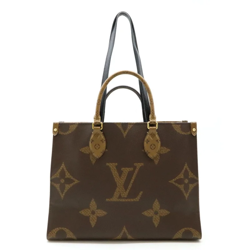 Handle bags with fun slogans for personality -Louis Vuitton     Monogram Reverse Handbag Shoulder Bag Tote Bag (Pre-Owned)