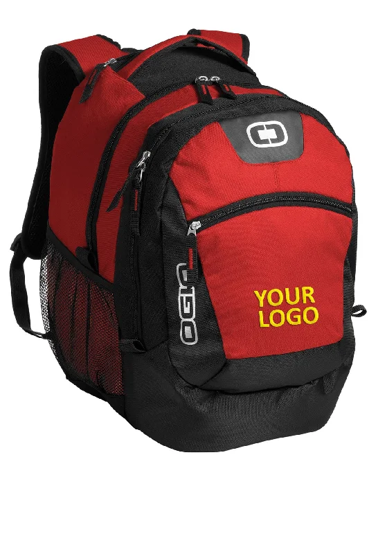 Multi-compartment backpack for organized school supplies -OGIO Rogue Customzied Backpacks, Red