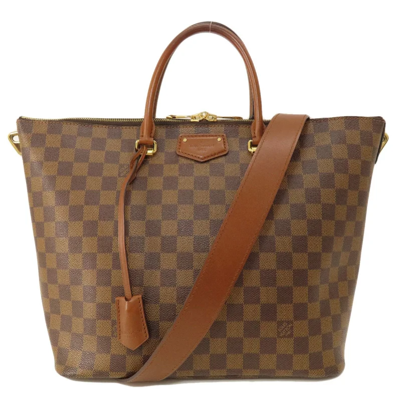 Handle bags with lightweight nylon for ease -Louis Vuitton Damier Damier Canvas Ebene Damier Canvas Tote Bag (Pre-Owned)