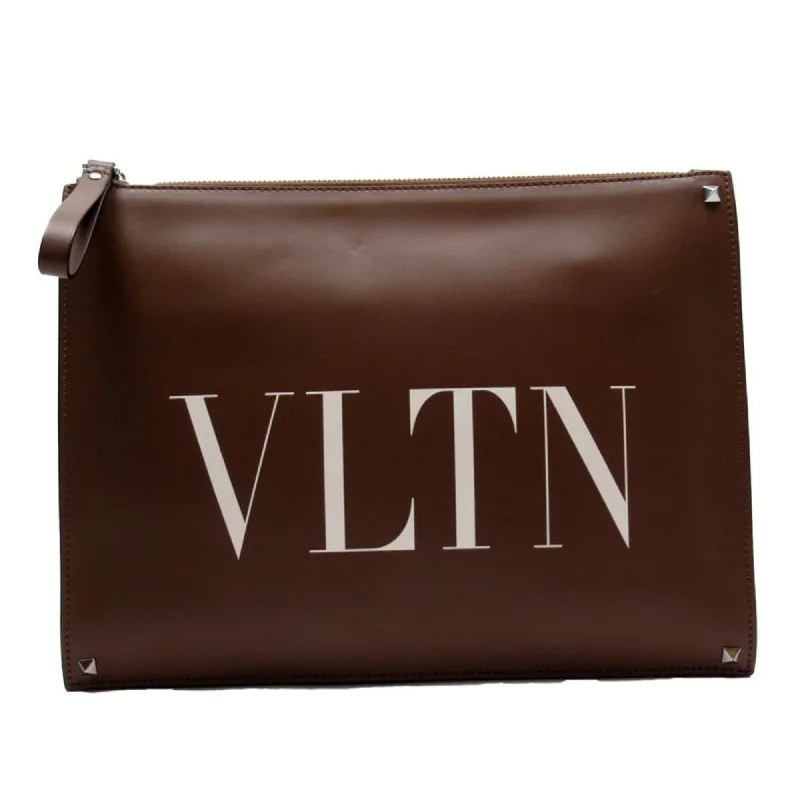 Handle bags with rugged canvas for outdoors -Valentino Garavani  Leather Clutch Bag (Pre-Owned)