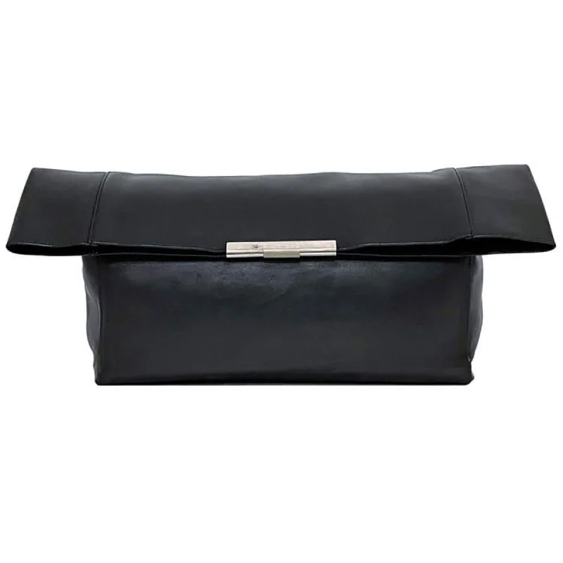 Handle bags with double handles for strength -Celine  Leather Clutch Bag (Pre-Owned)