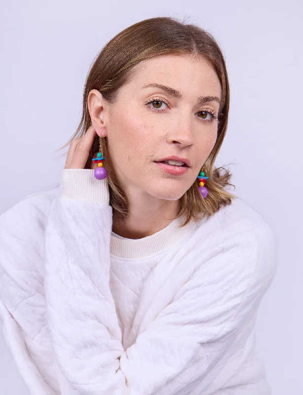 Magnetic Closure Drop Earrings for Easy -Magic Mountain Vintage Earrings