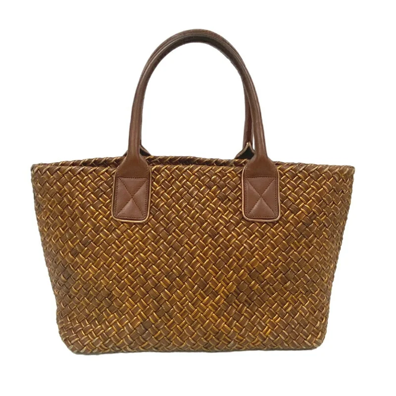 Handle bags with vintage clasps for nostalgia -Bottega Veneta  Leather Tote Bag (Pre-Owned)