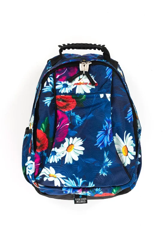 Brightly colored backpack for easy group spotting -Ridge 53 Fleur Backpack, Blue Daisy