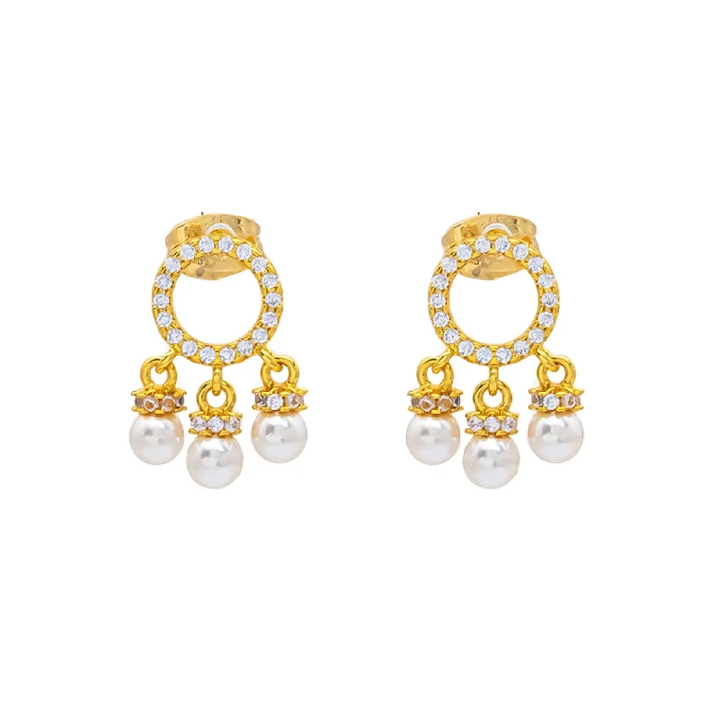 Hippie Drop Earrings with Beads -Earrings- J0549815