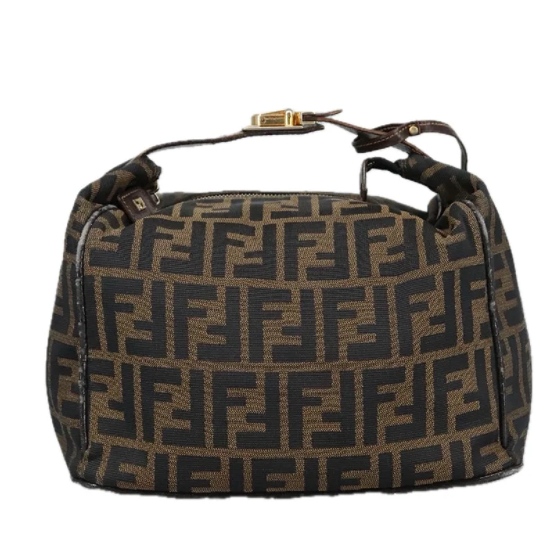 Canvas handle bags perfect for casual outings -Fendi Zucca  Canvas Clutch Bag (Pre-Owned)