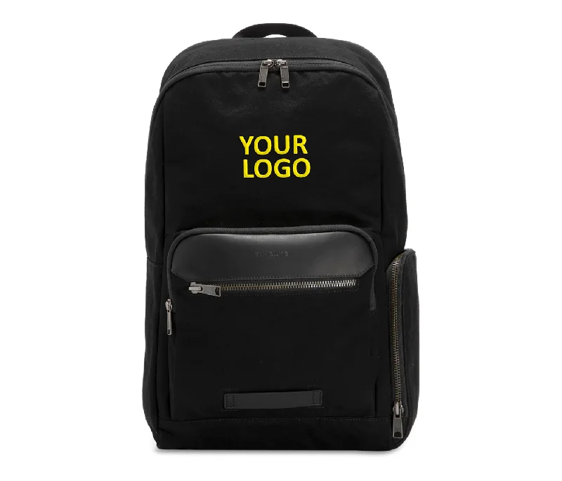 Minimalist black backpack for sleek professional use -Timbuk2 Project Customized Backpacks, Jet Black