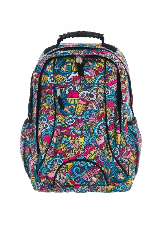 Lightweight daypack backpack for casual park strolls -Ridge 53 Saoirse Schoolbag, Multi-Coloured