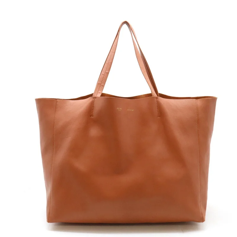 Small handle bags perfect for quick trips -Celine Cabas  Leather Shoulder Bag Tote Bag (Pre-Owned)