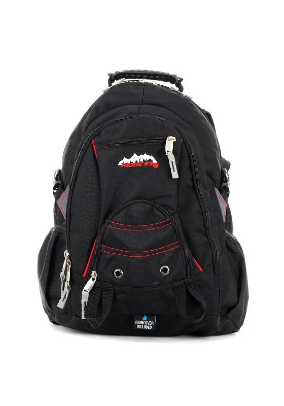 Stylish urban backpack for city lifestyle needs -Ridge 53 Bolton Backpack Schoolbag, Black