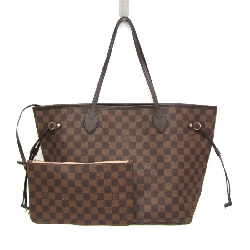 Handle bags with elegant gold-tone hardware -Louis Vuitton Damier Ebene Rose Ballerine Damier Canvas Tote Bag (Pre-Owned)