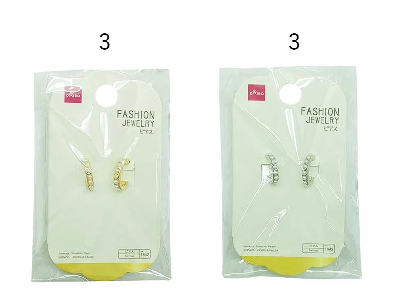 Punk Drop Earrings with Spikes -Earrings -Imitation Pearl-