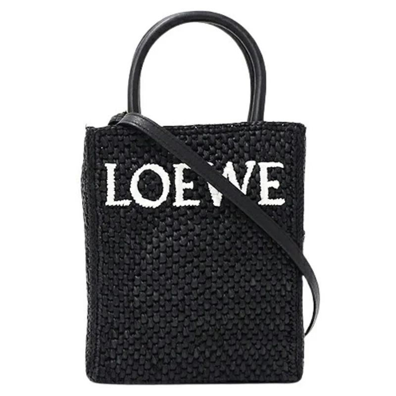 Handle bags with soft linings for protection -Loewe  Raffia Handbag Shoulder Bag Tote Bag (Pre-Owned)